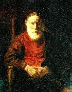 REMBRANDT Harmenszoon van Rijn portratt av gammal man oil on canvas